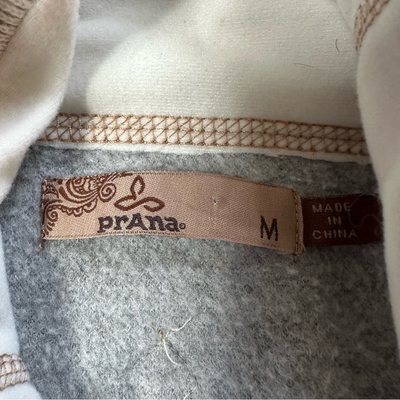 Prana Wool Blend Lucia Funnel Mock Neck Pullover Sweater Cream Size Medium - Picture 6 of 8